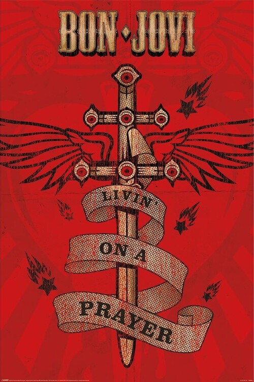 PYRAMID Plakát, Obraz - Bon Jovi - Livin' On A Prayer, (61 x 91.5 cm)