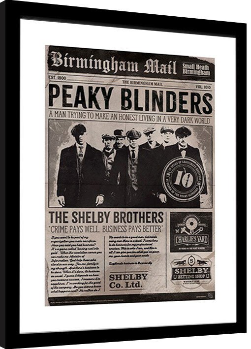 ABY STYLE Obraz na zeď - Peaky Blinders - 10th Anniversary Newspaper