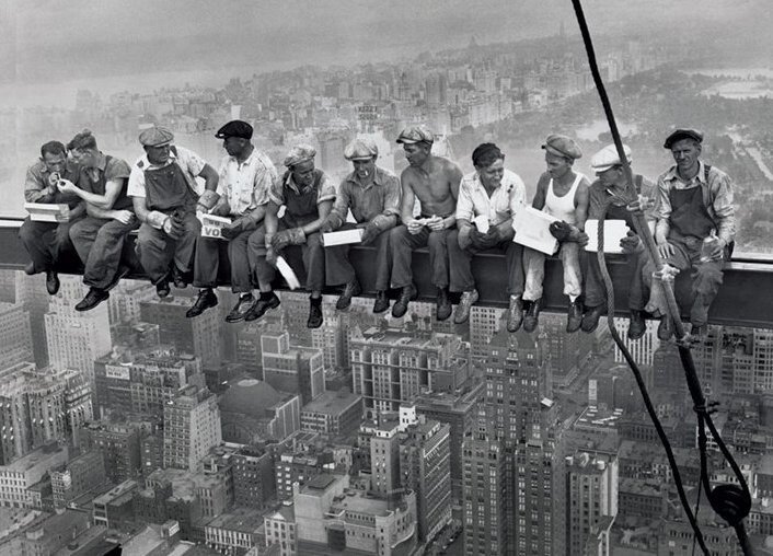 GRUPO ERIK Plakát, Obraz - New York - Lunch on the Skyscraper, (91.5 x 61 cm)