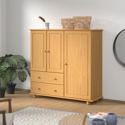 Prádelník 2 zásuvky + 3 dvířka 8018V vosk 8018V Idea