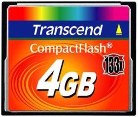 TRANSCEND TS4GCF133  Compact Flash 4GB 133x High speed