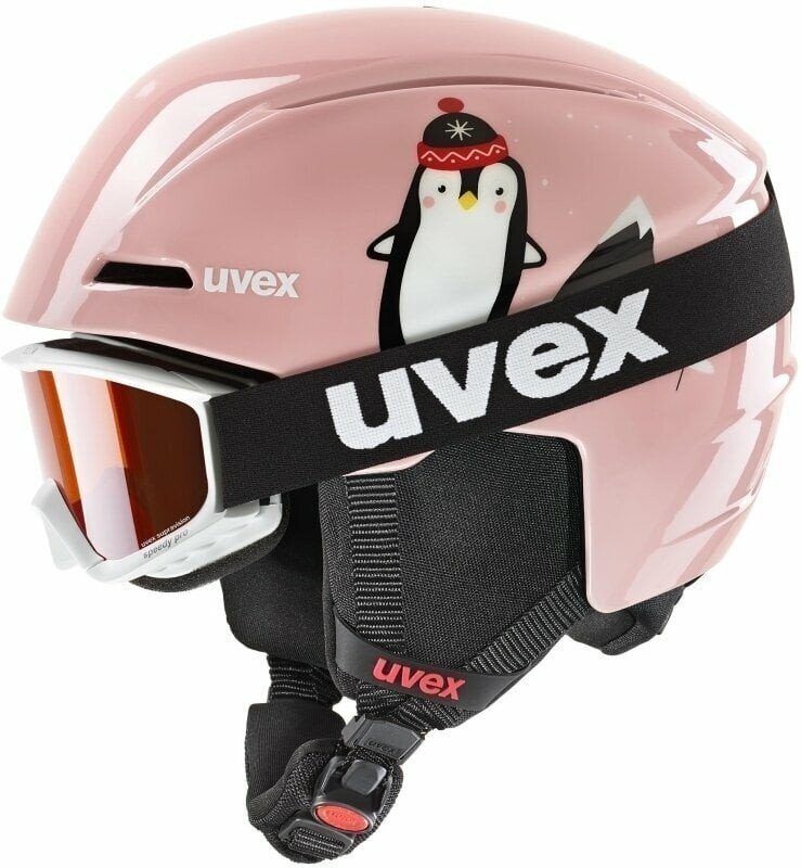 UVEX Viti Set Junior Pink Penguin 51-55 cm