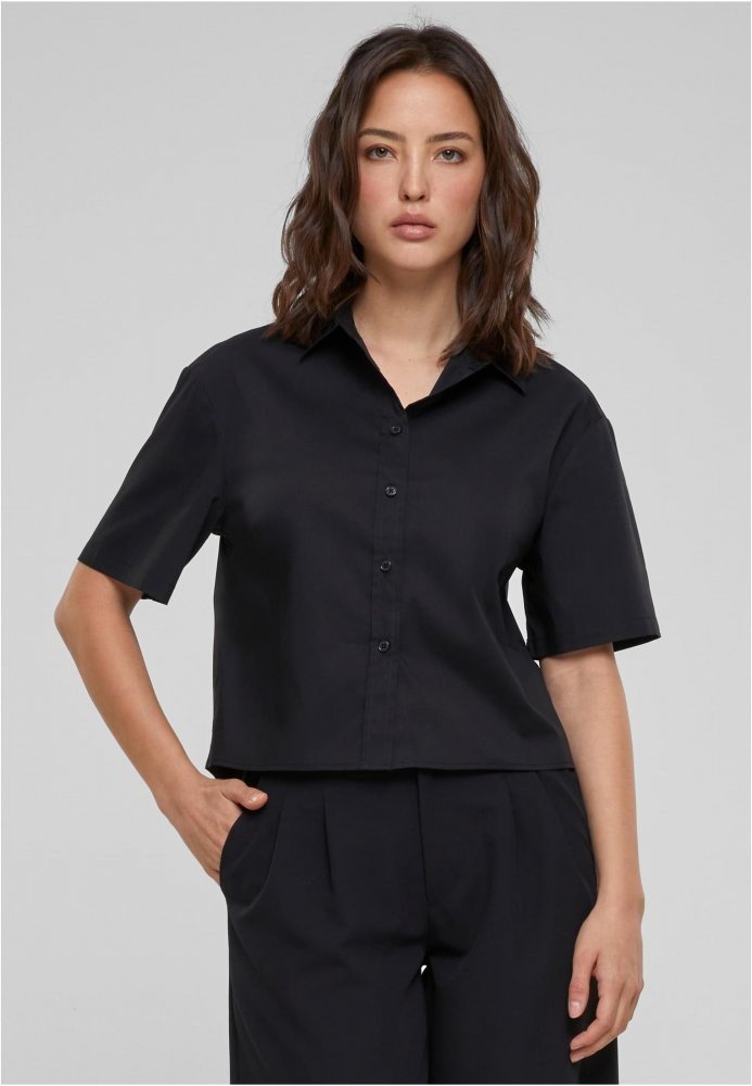Ladies Oversized Shirt - black 4XL