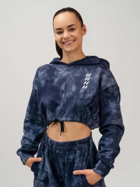 Nebbia Re-Fresh Women’s Crop Hoodie Mikina Modrá