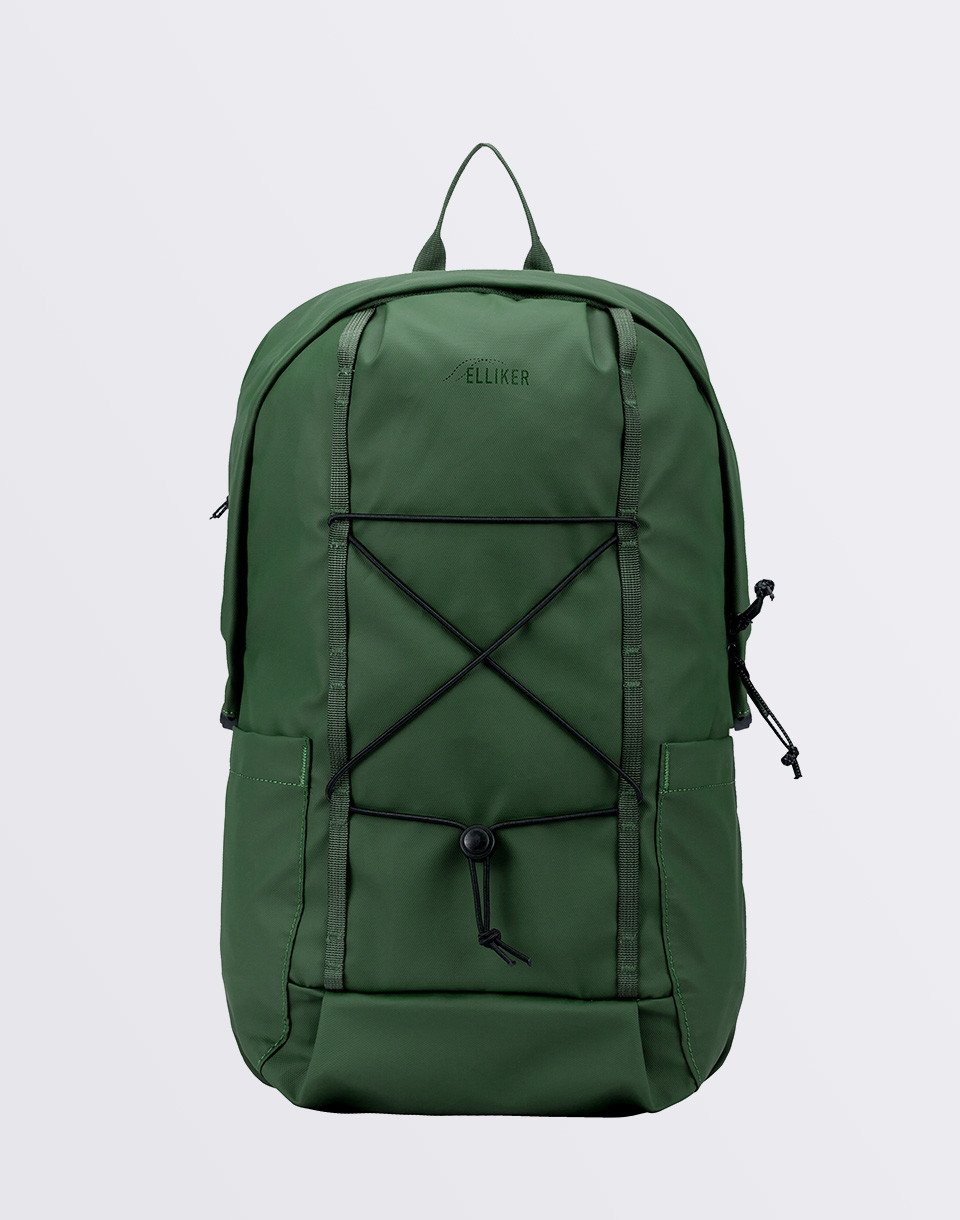 Elliker Kiln Hooded Zip Top Backpack 22L GREEN 22 l