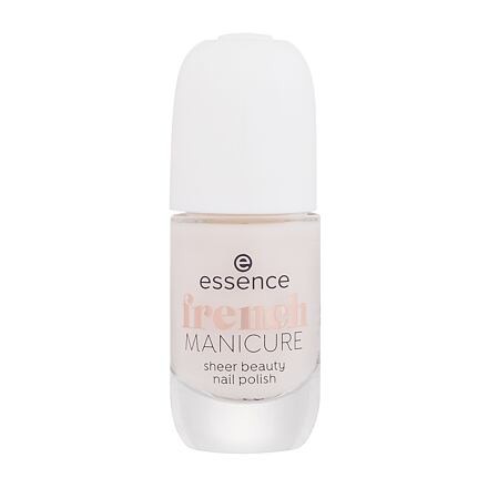 Essence French Manicure Sheer Beauty Nail Polish poloprůhledný lak na nehty pro francouzskou manikúru 8 ml odstín 02 Rosé On Ice