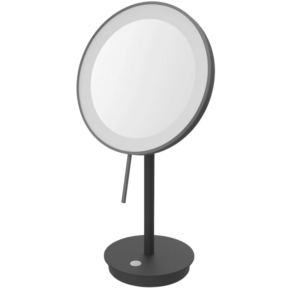 Kosmetické zrcadlo ALONA 20 cm, černá, nerezová ocel, Zack