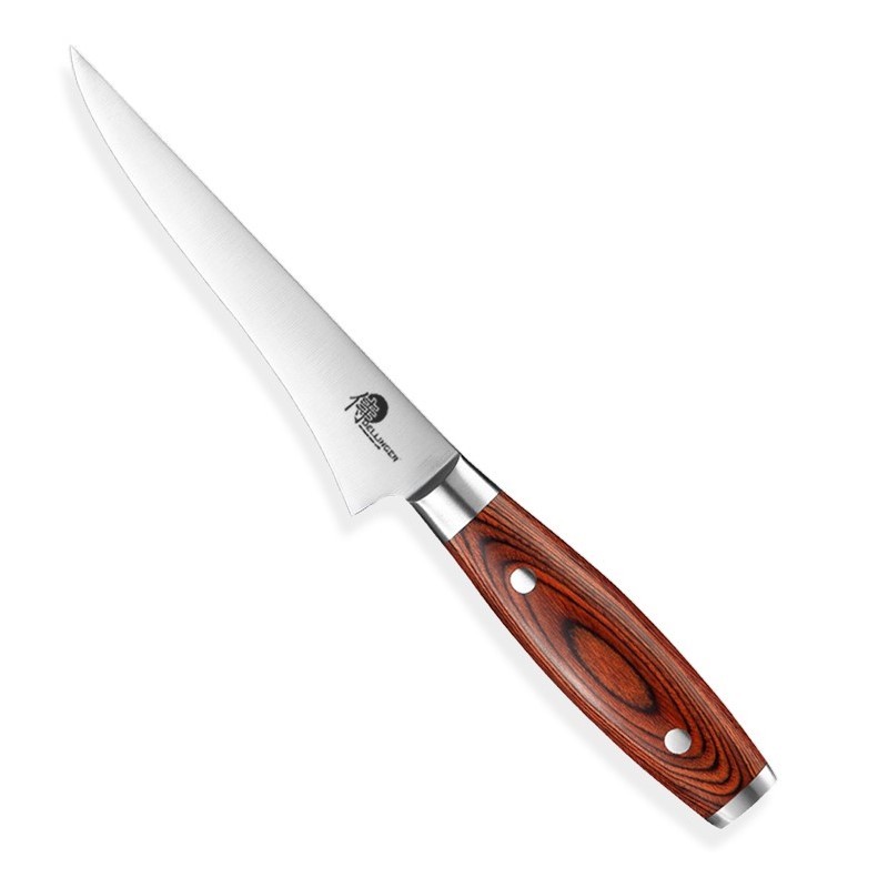 Vykosťovací nůž GERMAN PAKKA WOOD 14 cm, hnědá, Dellinger