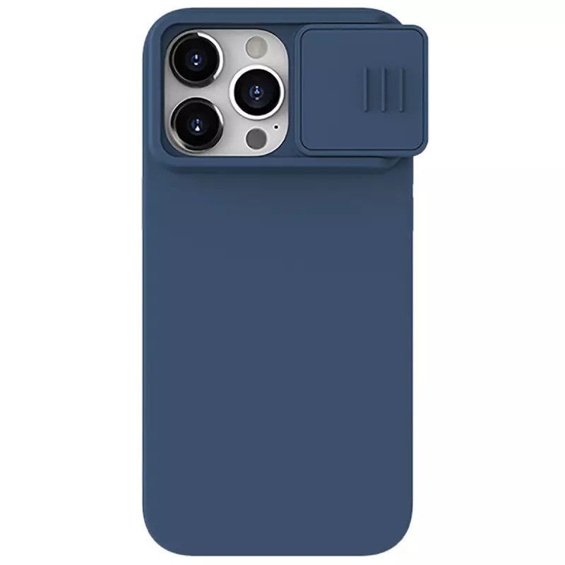 Nillkin CamShield Silky Silicone Case pro Iphone 15 Pro Max navy
