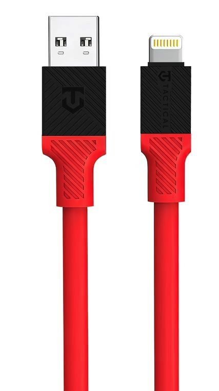 Tactical Fat Man Cable USB-A/Lightning 1m Red