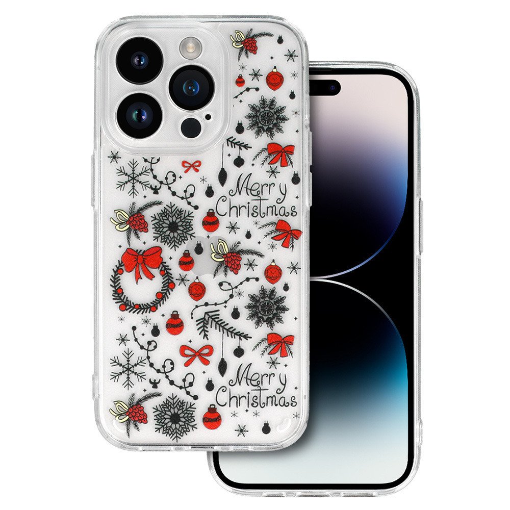 Vánoční pouzdro TEL PROTECT pro Iphone 11 Design 5 Clear