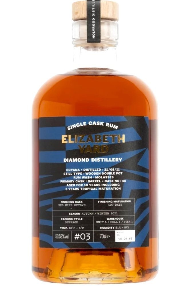 Elizabeth Yard Rum Diamond Guyana 10y 2011 0,7l 53,5% / Rok lahvování 2021