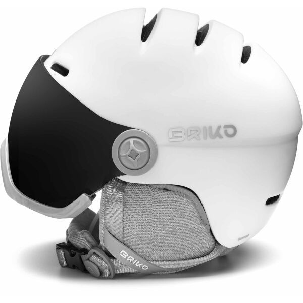 Briko ZANTE VISOR Lyžařská helma, bílá, veľkosť M