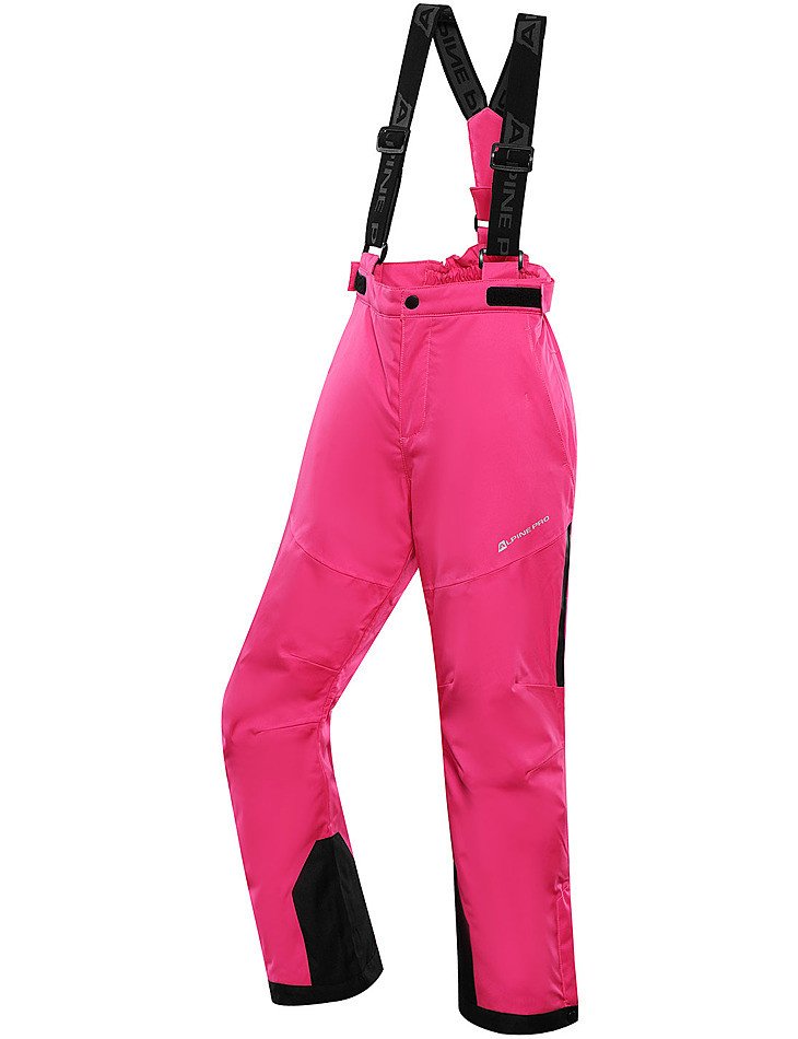 Dětské lyžařské kalhoty s membránou ptx ALPINE PRO OSAGO pink glo