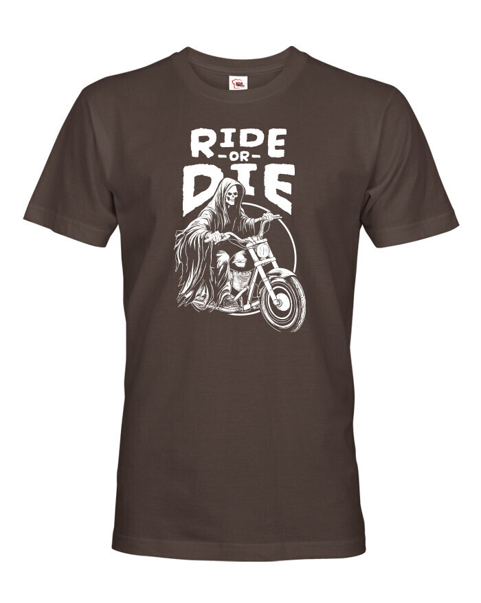 Pánské motorkářské tričko s potiskem Ride or Die - tričko pro motorkáře