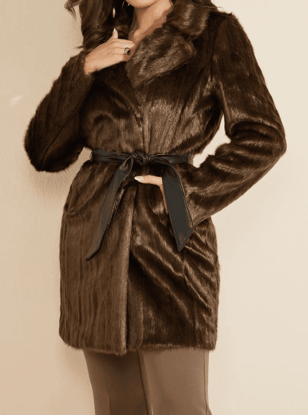 Kožešinový kabát Guess Marciano