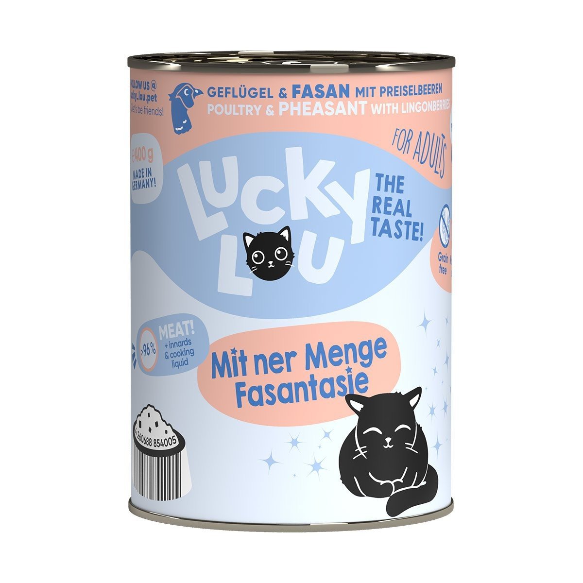 Lucky Lou Lifestage Adult drůbež a bažant 6 × 400 g