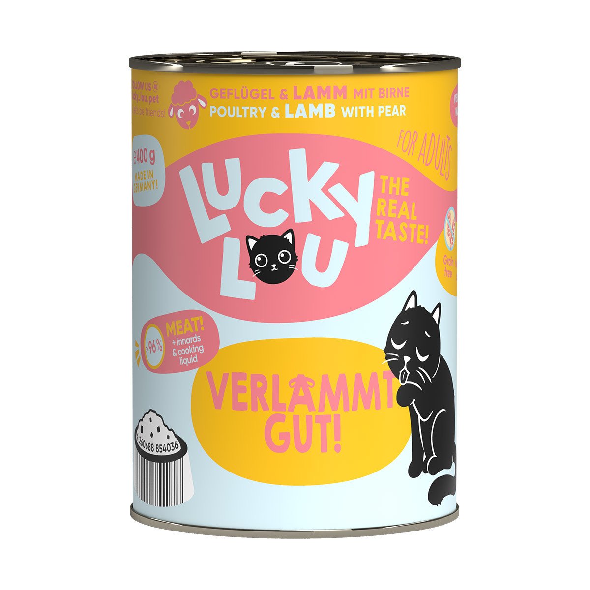 Lucky Lou Lifestage Adult drůbeží a jehněčí 24× 400 g