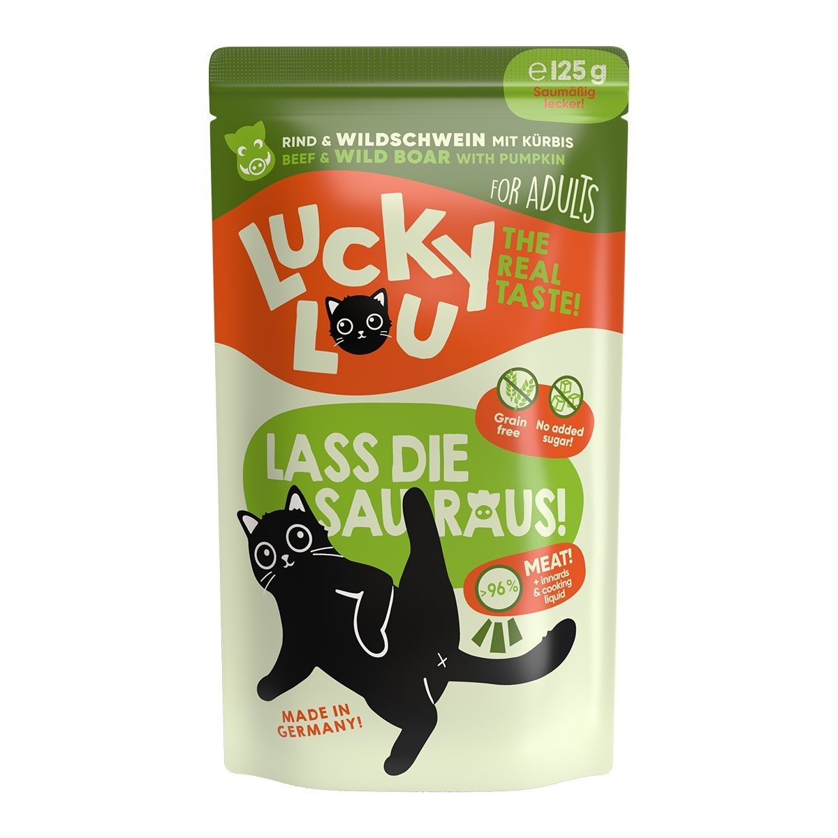 Lucky Lou Lifestage Adult hovězí a kančí maso 16 × 125 g