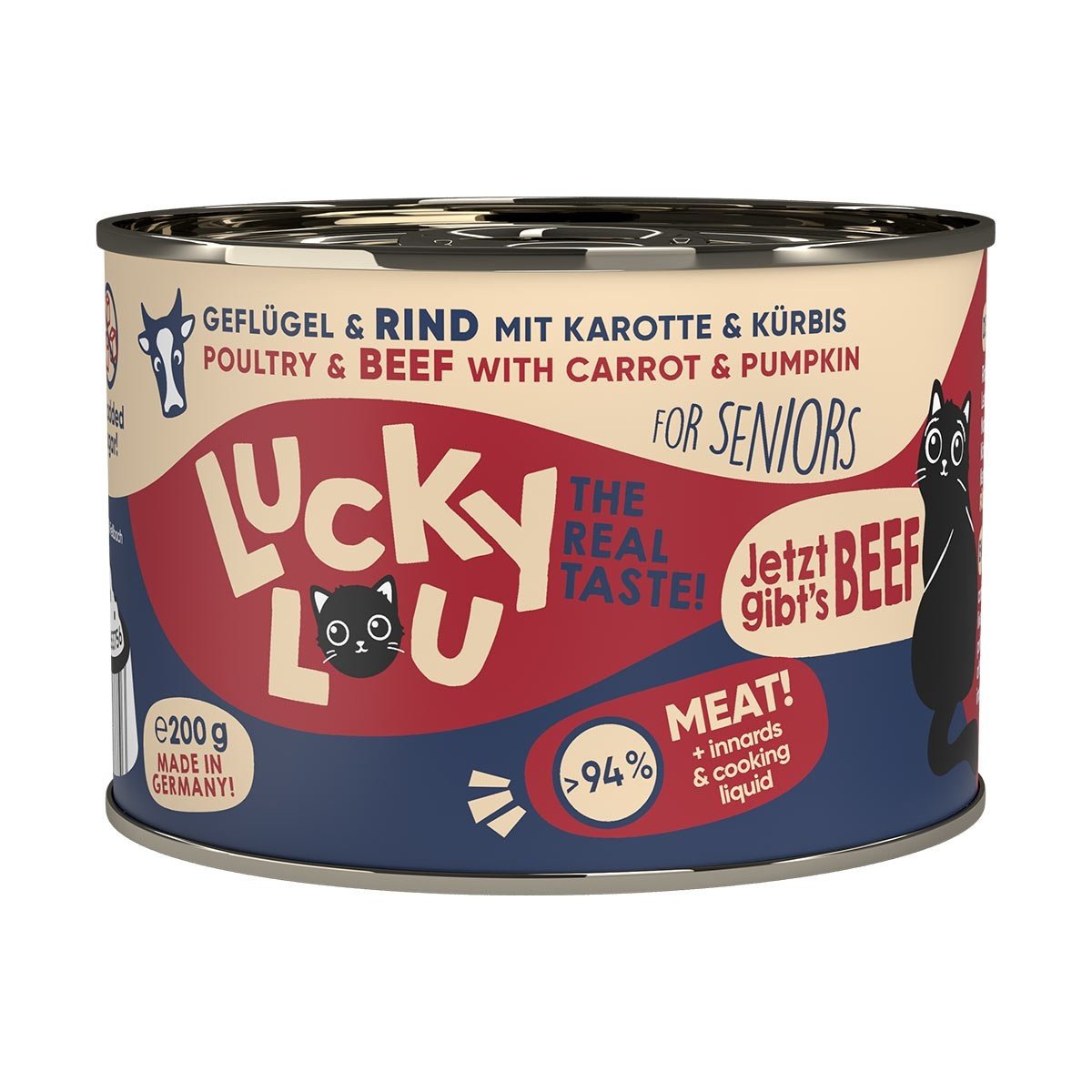 Lucky Lou Lifestage Senior drůbež a hovězí maso 6× 200 g