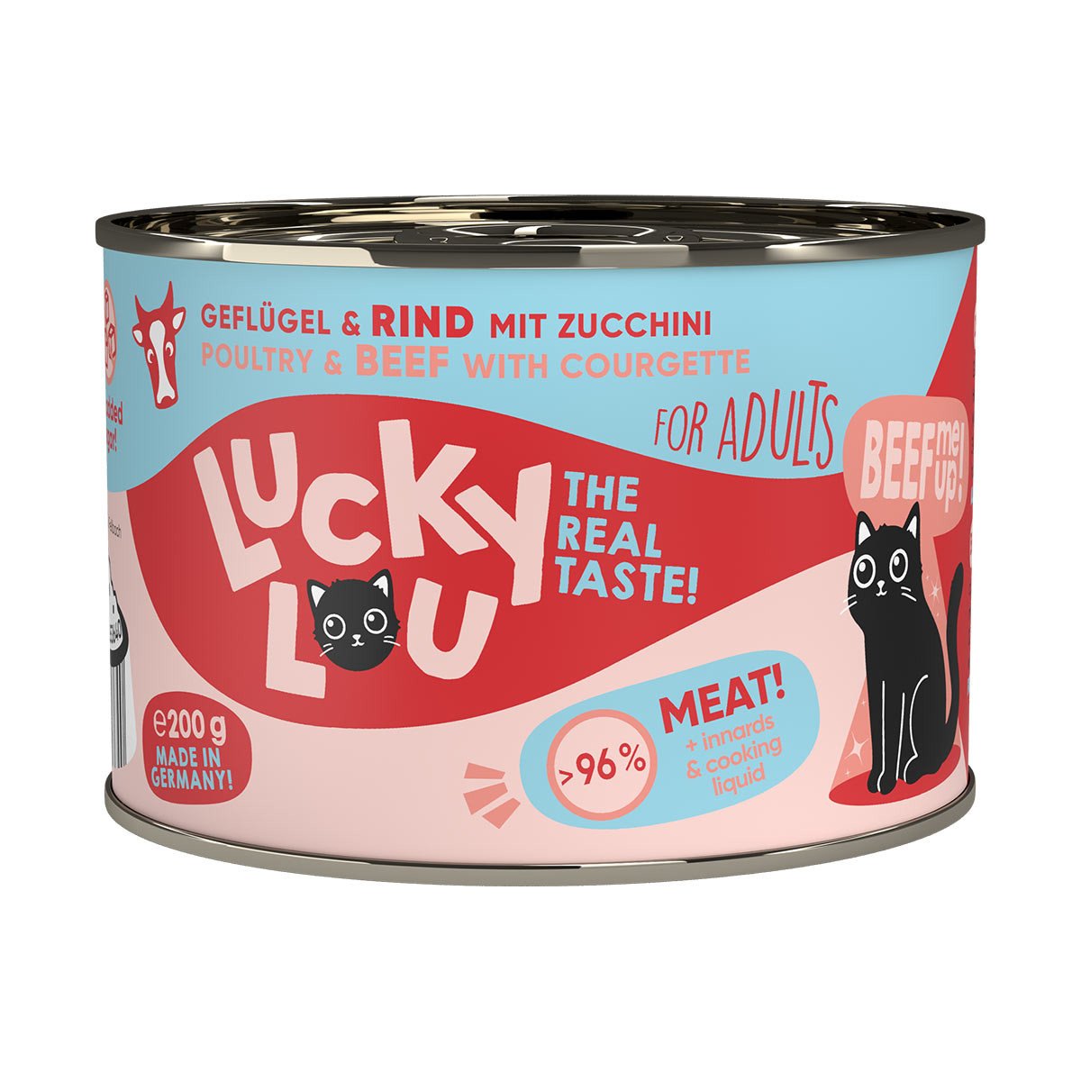 Lucky Lou Lifestage Adult drůbež a hovězí maso 24 × 200 g