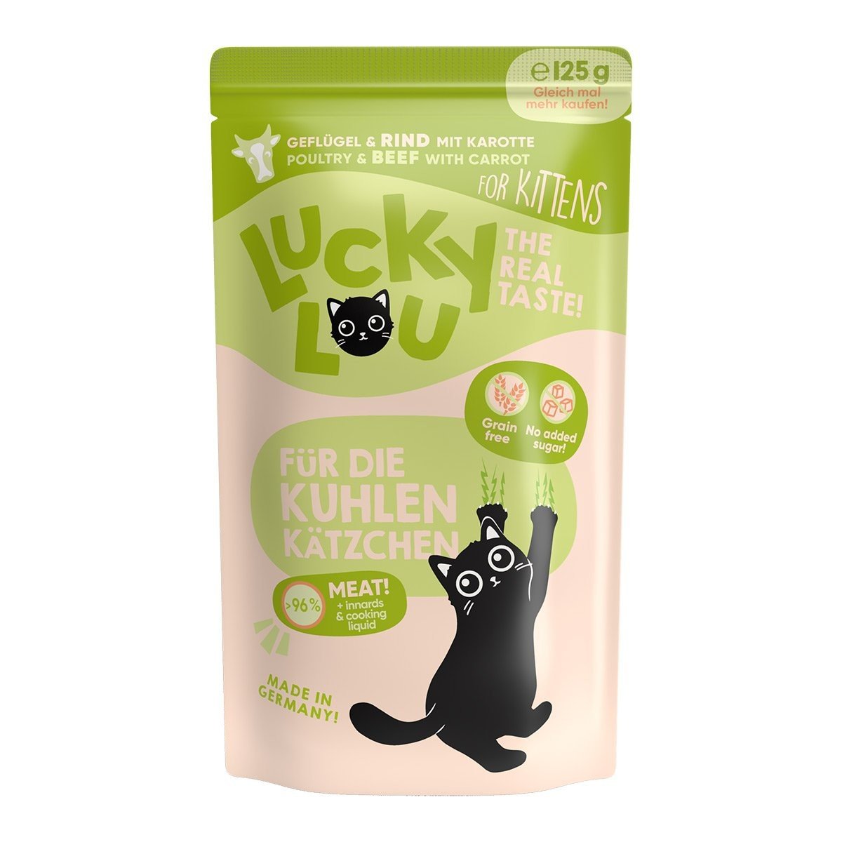 Lucky Lou Lifestage Kitten drůbež a hovězí maso 16 × 125 g