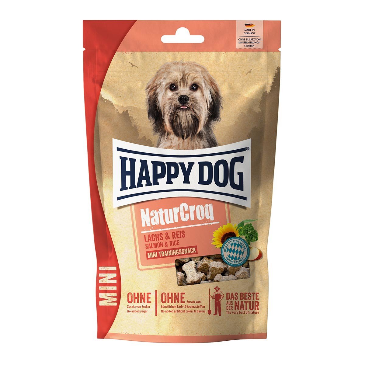 Happy Dog NaturCroq Mini Snack losos a rýže 100 g