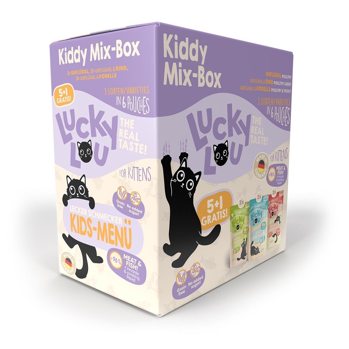 Lucky Lou Lifestage Kitten multipack 5+1 6 × 125 g
