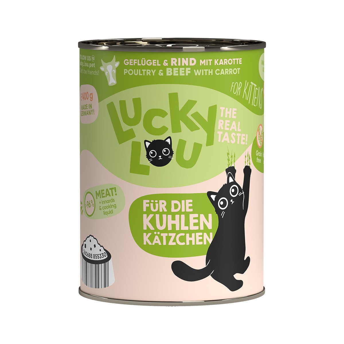 Lucky Lou Lifestage Kitten drůbež a hovězí maso 6 × 400 g