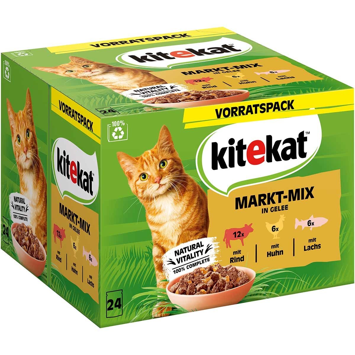 Kitekat multipack market mix v želé 24 × 85 g 24×85