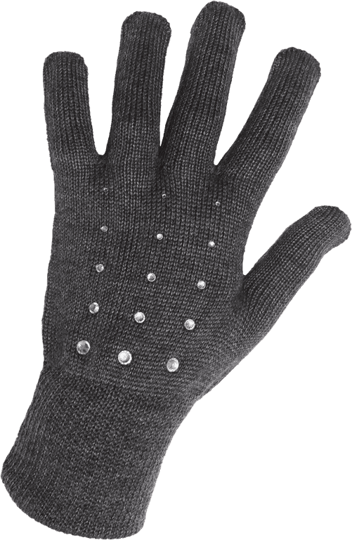 Dámské pletené rukavice sherpa donna tmavě šedá uni