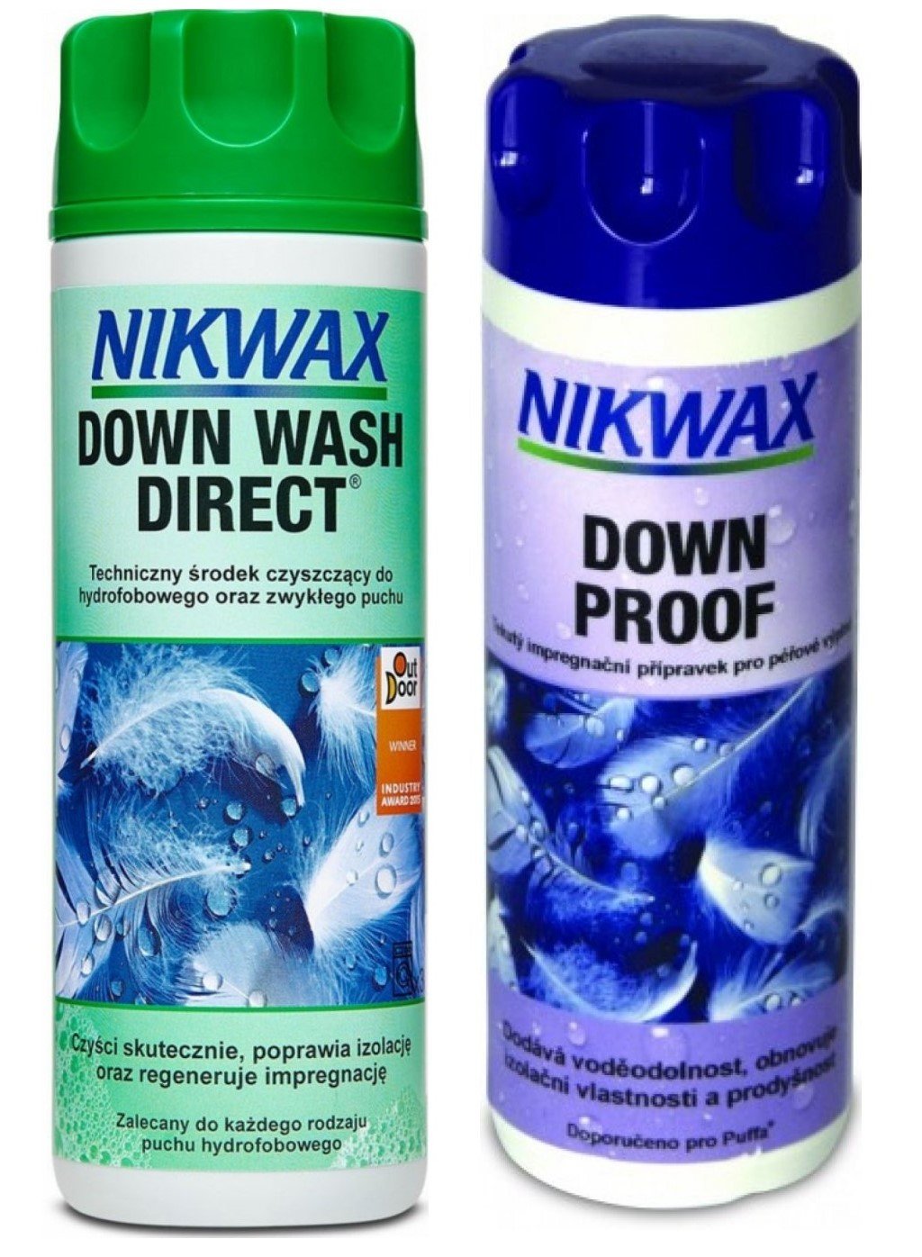 NIKWAX sada prací prostředek Down Wash.Direct a impregnace Down Proof (300 + 300 ml)