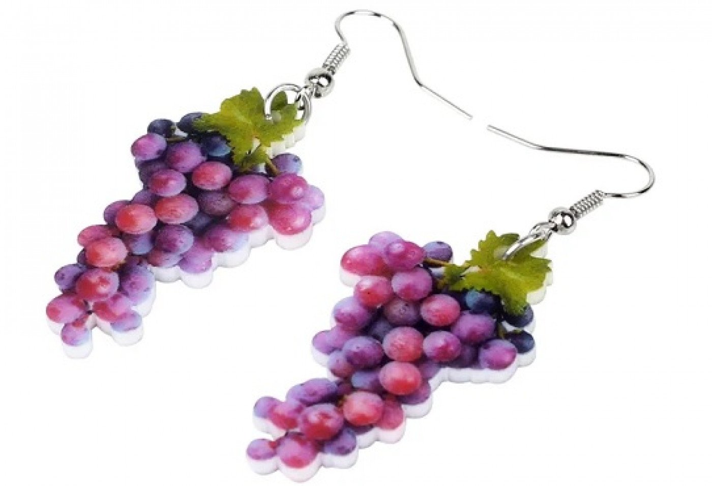 Náušnice červený hrozen