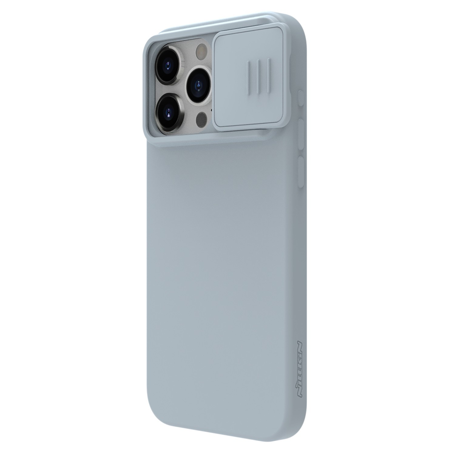 Silikonový kryt Nillkin CamShield Silky pro Apple iPhone 15 Pro Max, star grey