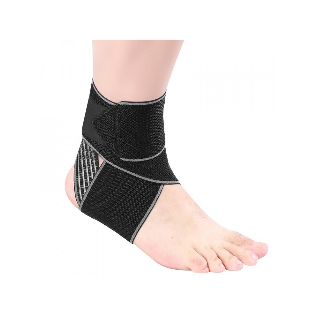 Kompresní ortéza na kotník nízká ZBCH 1 ks - černá-šedá