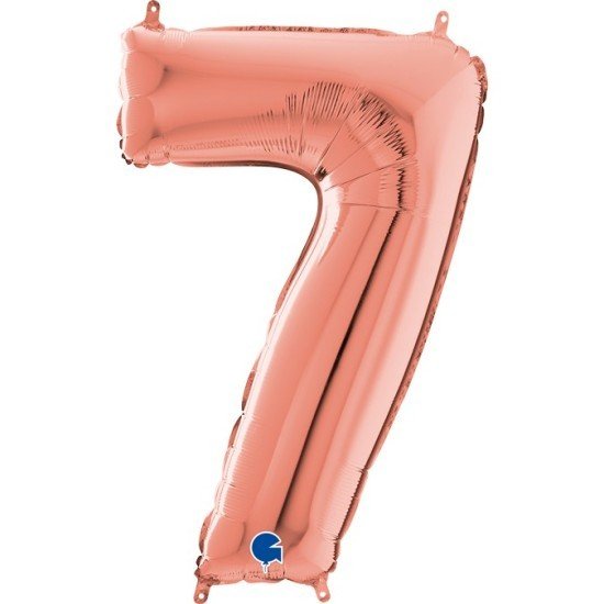 Grabo Balloons Fóliový balónek 66 cm - číslice 7 - rose gold - W262307RG-P