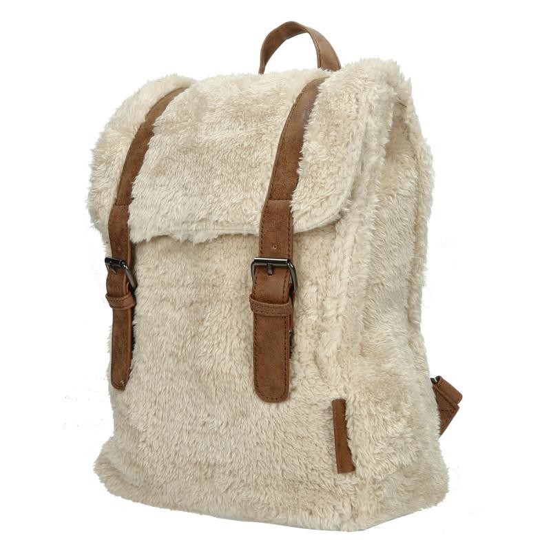 Enrico Benetti Teddy Tablet Backpack Off-White batoh