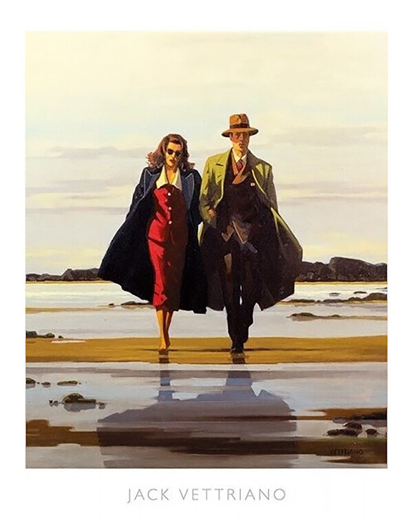 MIGNECO&SMITH Umělecký tisk Jack Vettriano - The Road To Nowhere, (40 x 50 cm)