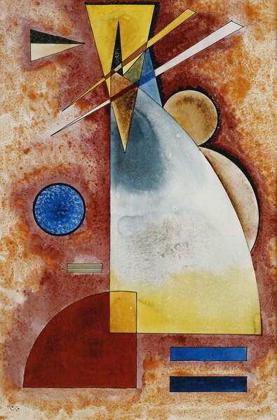 Kandinsky, Wassily Kandinsky, Wassily - Obrazová reprodukce In Einander, 1928, (26.7 x 40 cm)