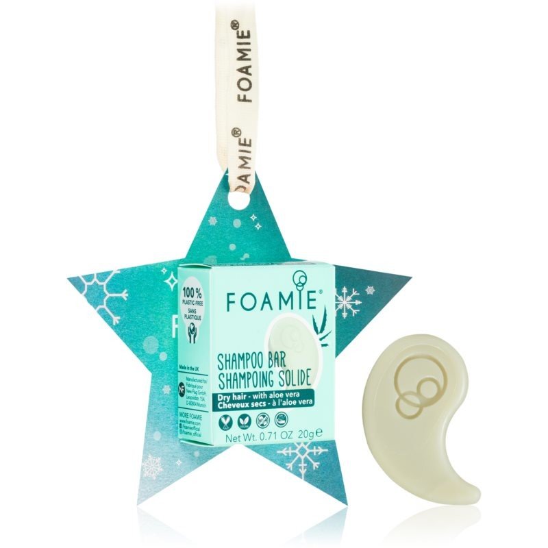 Foamie Take Me Aloe Way Travel Size Shampoo Bar tuhý šampon pro suché a křehké vlasy 20 g