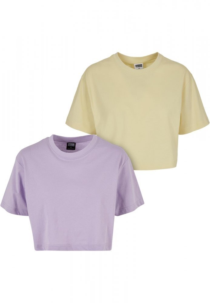 Ladies Short Oversized Tee 2-Pack 3XL
