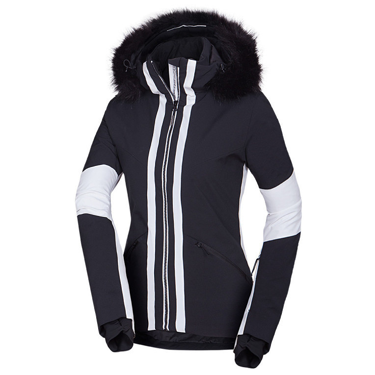 Dámská lyžařská bunda Northfinder Zella Velikost: M / Barva: černá/bílá