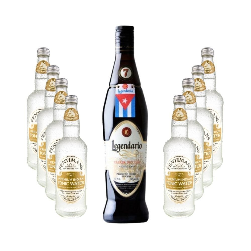 Párty set Legendario Elixir De Cuba 0,7l 34% + 8x Fentimans Premium Indian Tonic