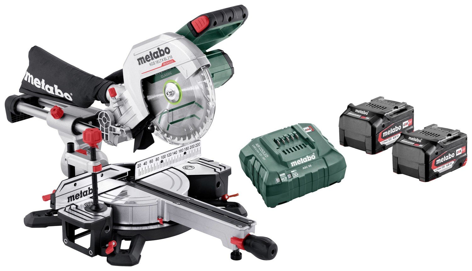 Metabo 614216920 akumulátorová kapovací pila akumulátor, vč. nabíječky 216 mm 30 mm