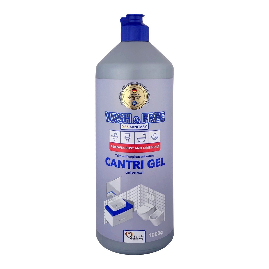 2K (DE+UA) WASH&FREE CANTRI GEL Univerzální čistící gel na sanitu 1000g