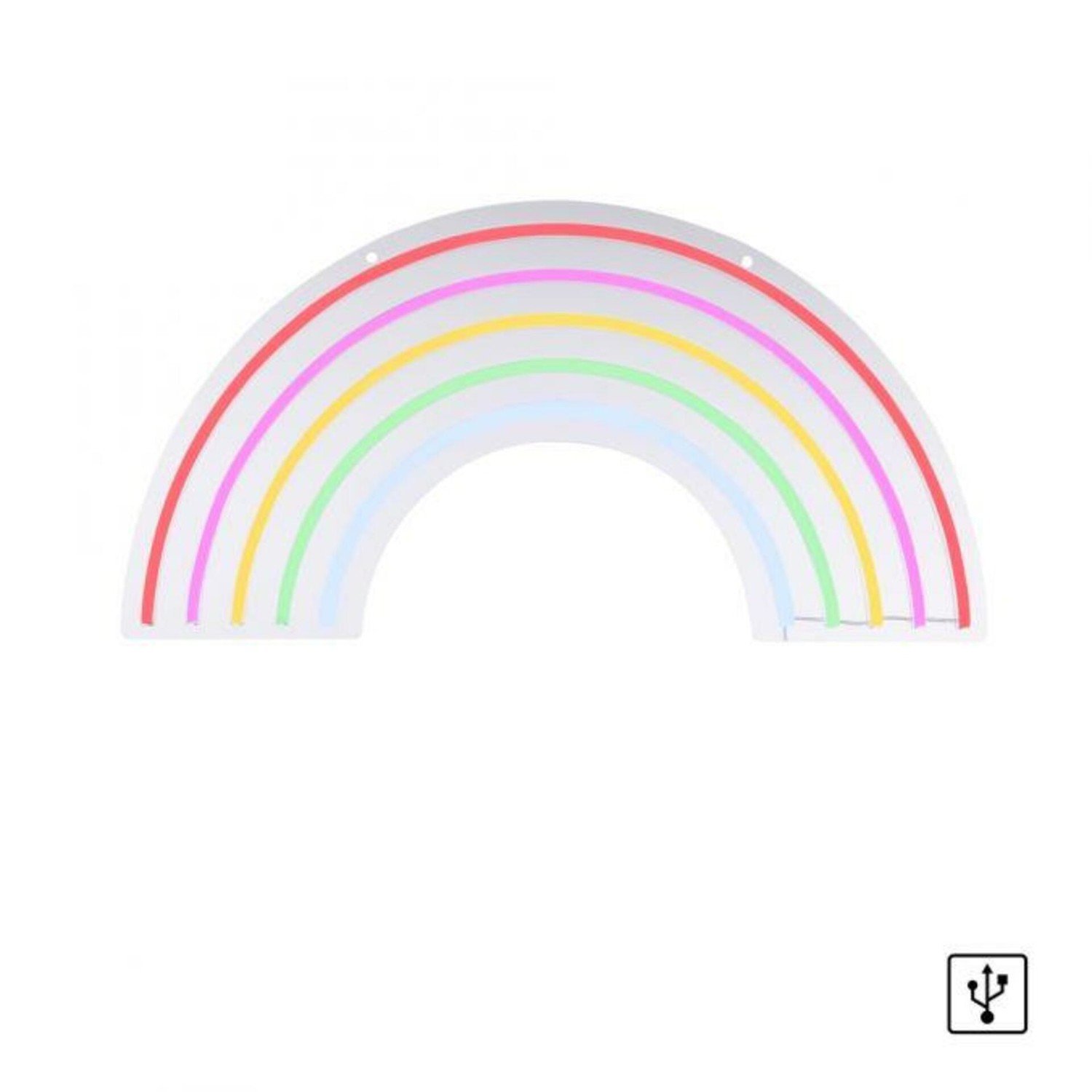 PAUL NEUHAUS LEUCHTEN DIREKT LED nástěnné svítidlo motiv duhy vícebarevné USB šňůrový vypínač dekorativní LD 85024-70