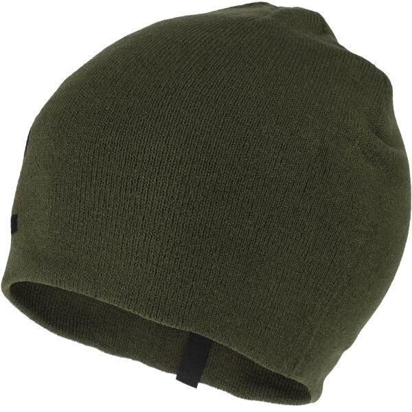 Puma ESS CLASSIC CUFFLESS  BEANIE Unisex pletená čepice, khaki, veľkosť UNI