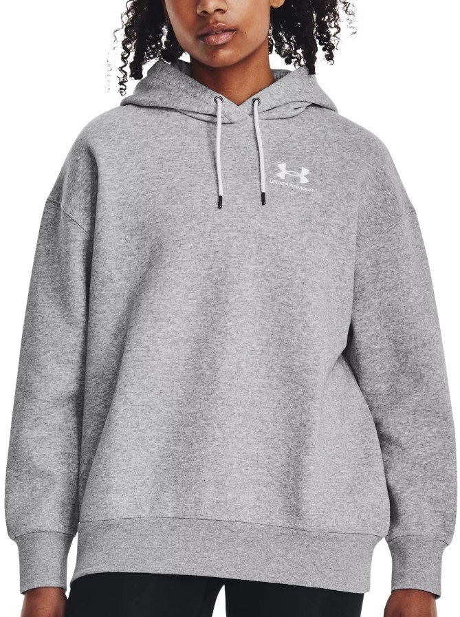 Mikina s kapucí Under Armour Essential Flc OS Hoodie-GRY