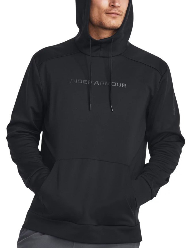 Mikina s kapucí Under Armour UA Armour Fleece Wordmark HD-BLK