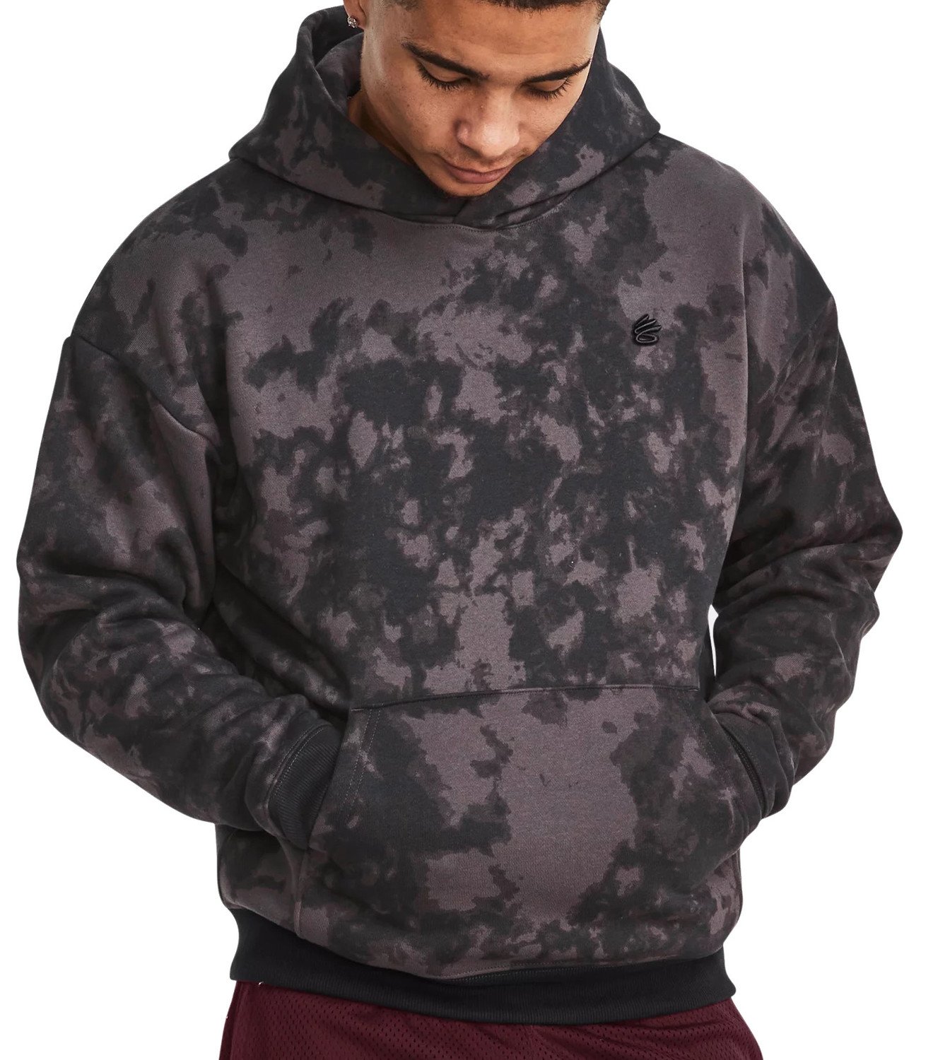 Mikina s kapucí Under Armour Under Armour Curry Acid Wash